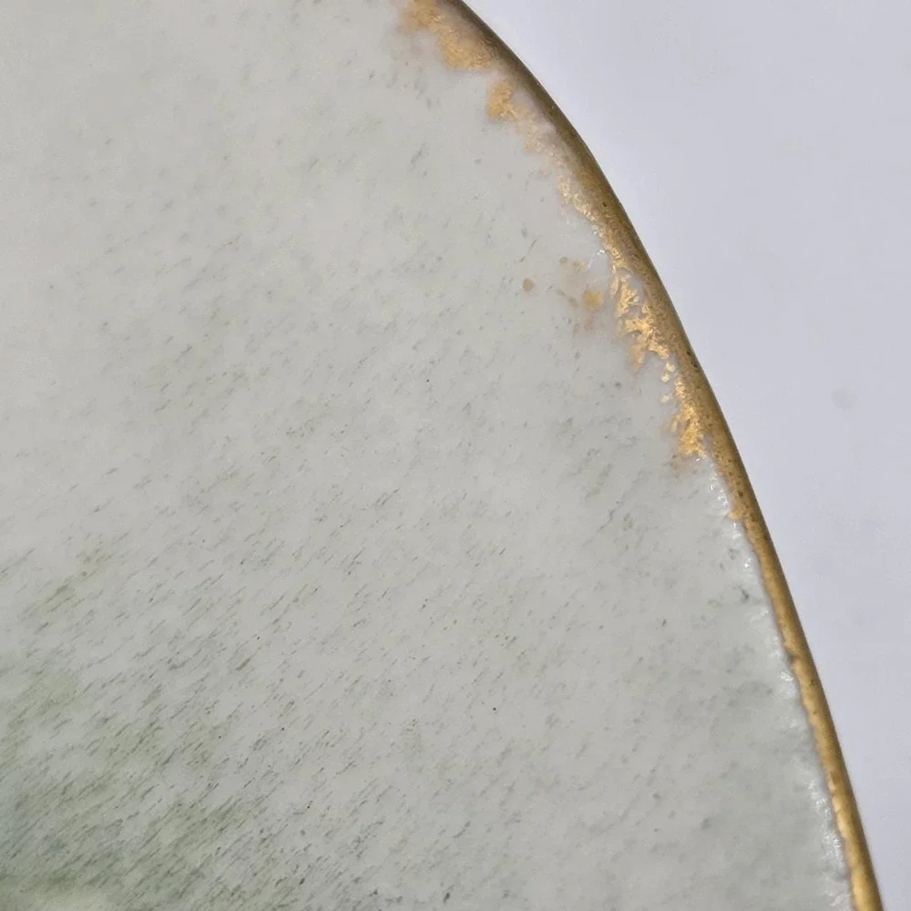 Limoges LDBC Flambeau Antique Handpainted Artist Signed Yellow‎ Floral Plate
